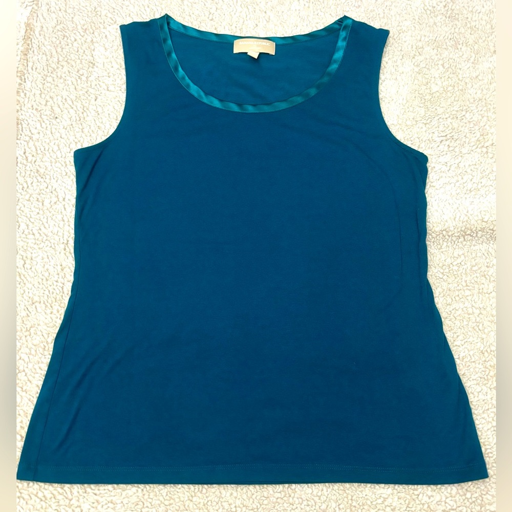 Banana Republic Teal Tank Top Size Large